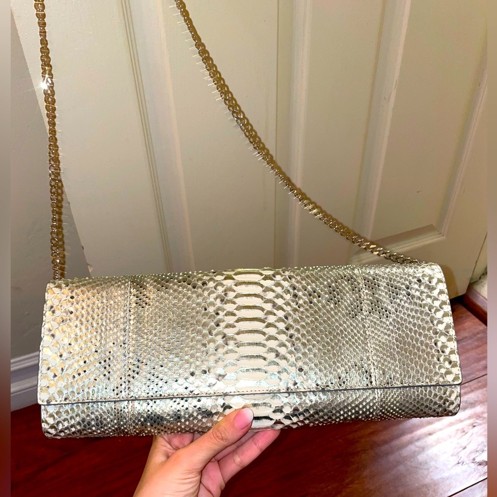 Real python bag made in Italy